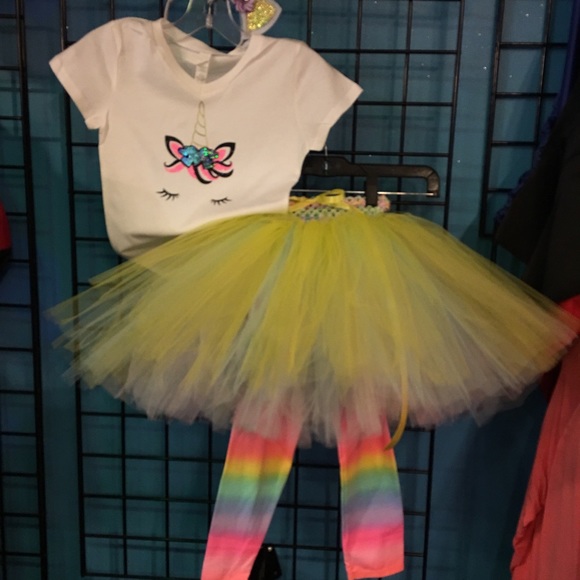 Tutu set baby unicorns 6 months to 4t - Picture 2 of 5